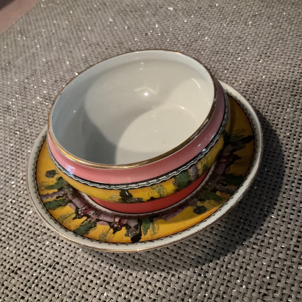 Antique bowl and saucer